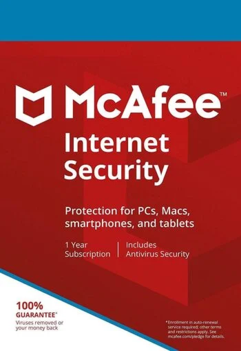 McAfee Internet Security (2024) 5 устройств 1 год ключ