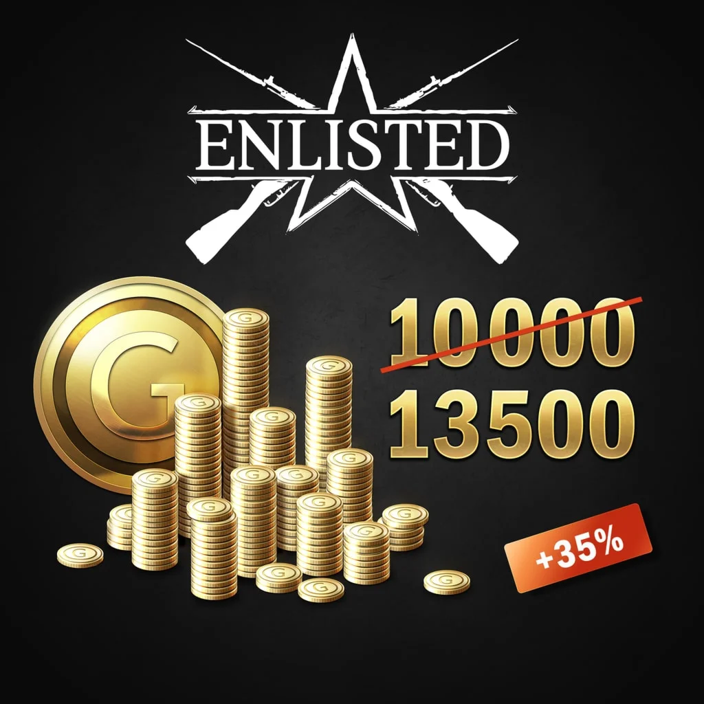 Enlisted -  10000 Золота + 3500 БонусПСНPLAYSTATION