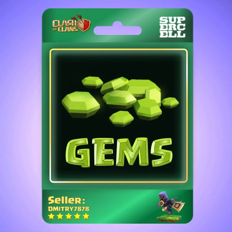  Clash of Clans | ГЕМЫ | GEMS | НИЗКАЯ ЦЕНА 