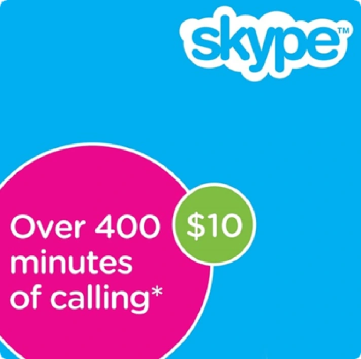 ⭐️Skype 10$ USD Voucher (Global)