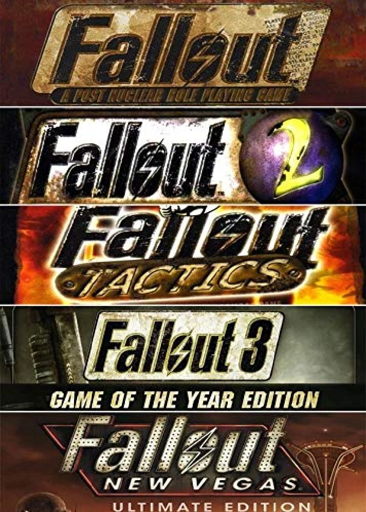 ⭐️ Fallout 1 + 2 + 3 GOTY + Tactics + New Vegas [STEAM]