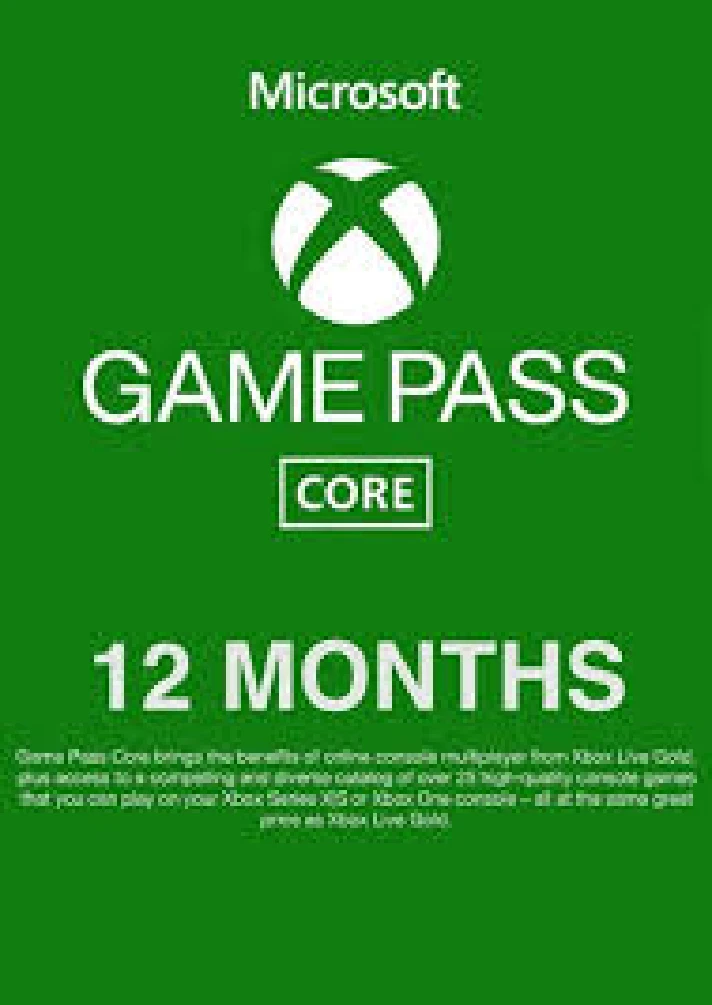 ❎XBOX LIVE GOLD (Game Pass Core) 12 Months🔑 Renew