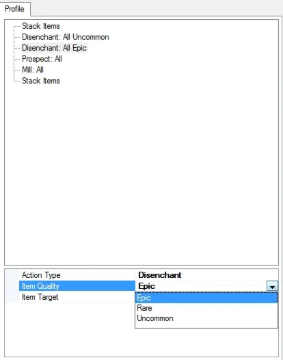 Honorbuddy Disenchant/Mill/Prospect