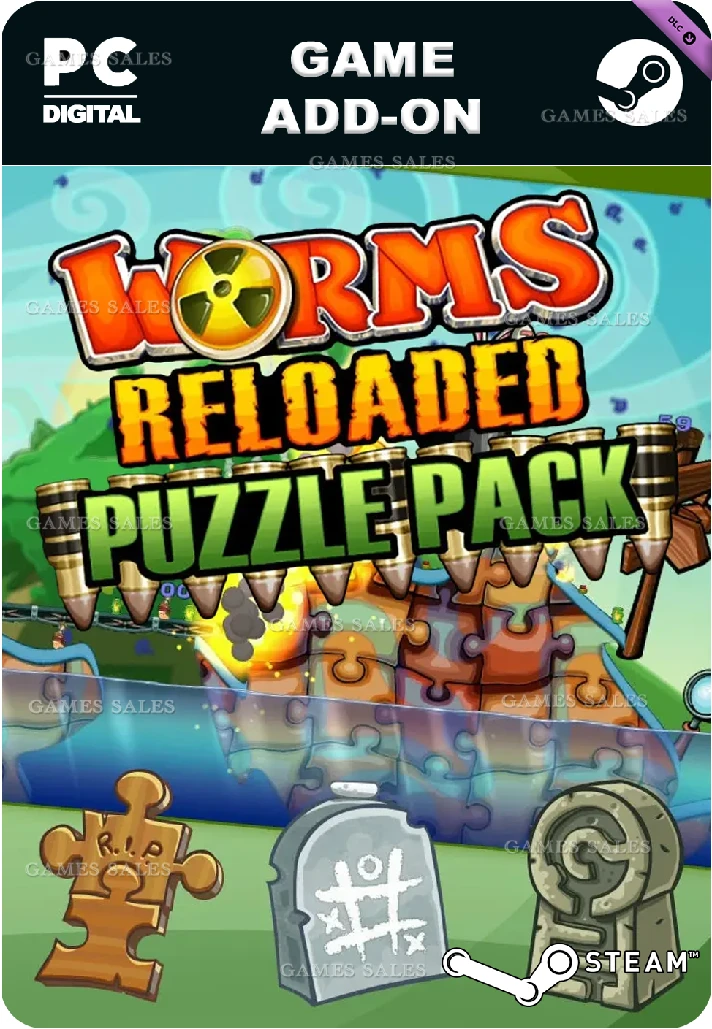 ✅💙WORMS RELOADED: PUZZLE PACK💙STEAM GIFT🤖AUTO