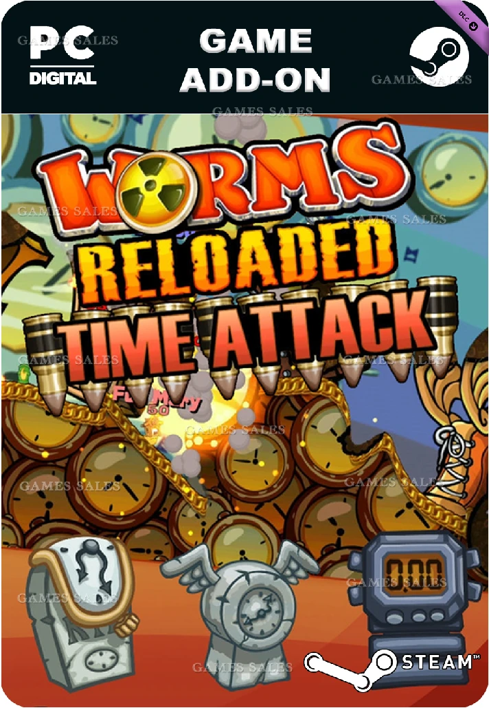 ✅💙WORMS RELOADED: TIME ATTACK PACK💙STEAM GIFT🤖AUTO