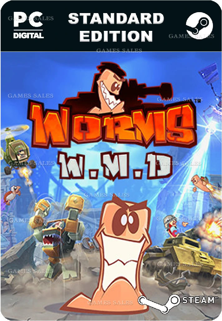 ✅💙WORMS W.M.D💙STEAM GIFT🤖AUTODELIVERY🤖