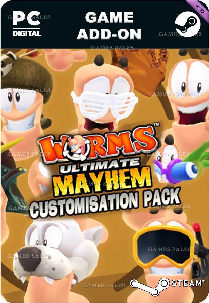 ✅💙WORMS ULTIMATE MAYHEM - CUSTOMIZATION PACK DLC💙