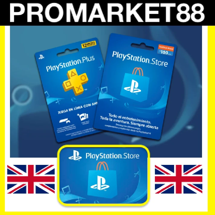 ⭐️🇬🇧 PSN UK 10-15-20-25-30-40-50-75-100-150 GBP GB