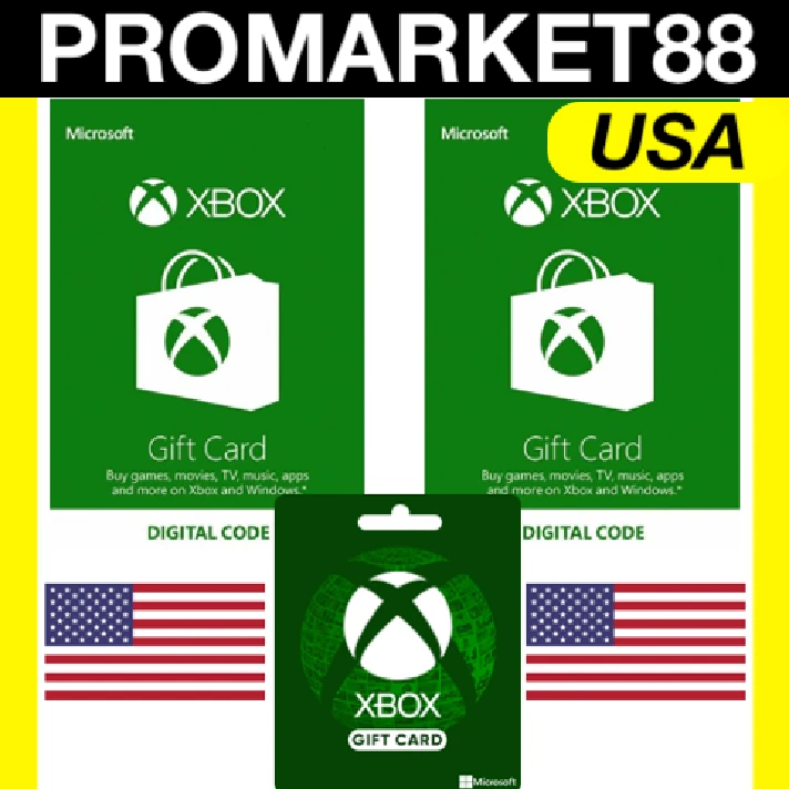 ⭐🇺🇸 Xbox Live Gift Card 5-10-15-20-25-50-100 USD US