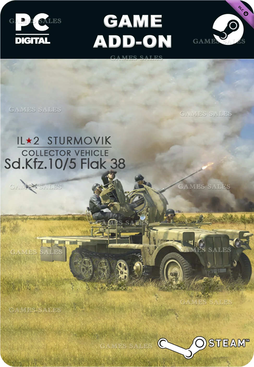 ИЛ-2 ШТУРМОВИК: SD.KFZ. 10/5 FLAK 38STEAM????АВТО