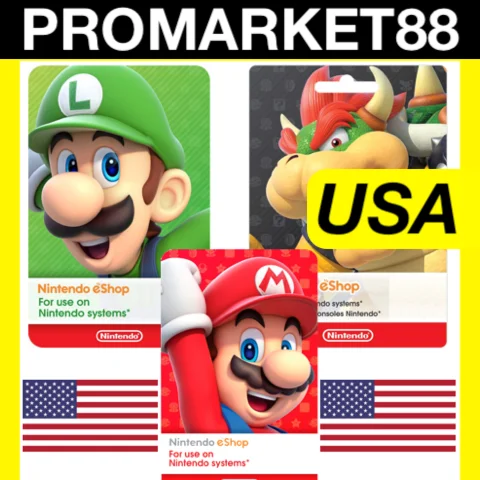 ⭐️???????? Nintendo eShop Gift Card КОД БАЛАНС США USA / US