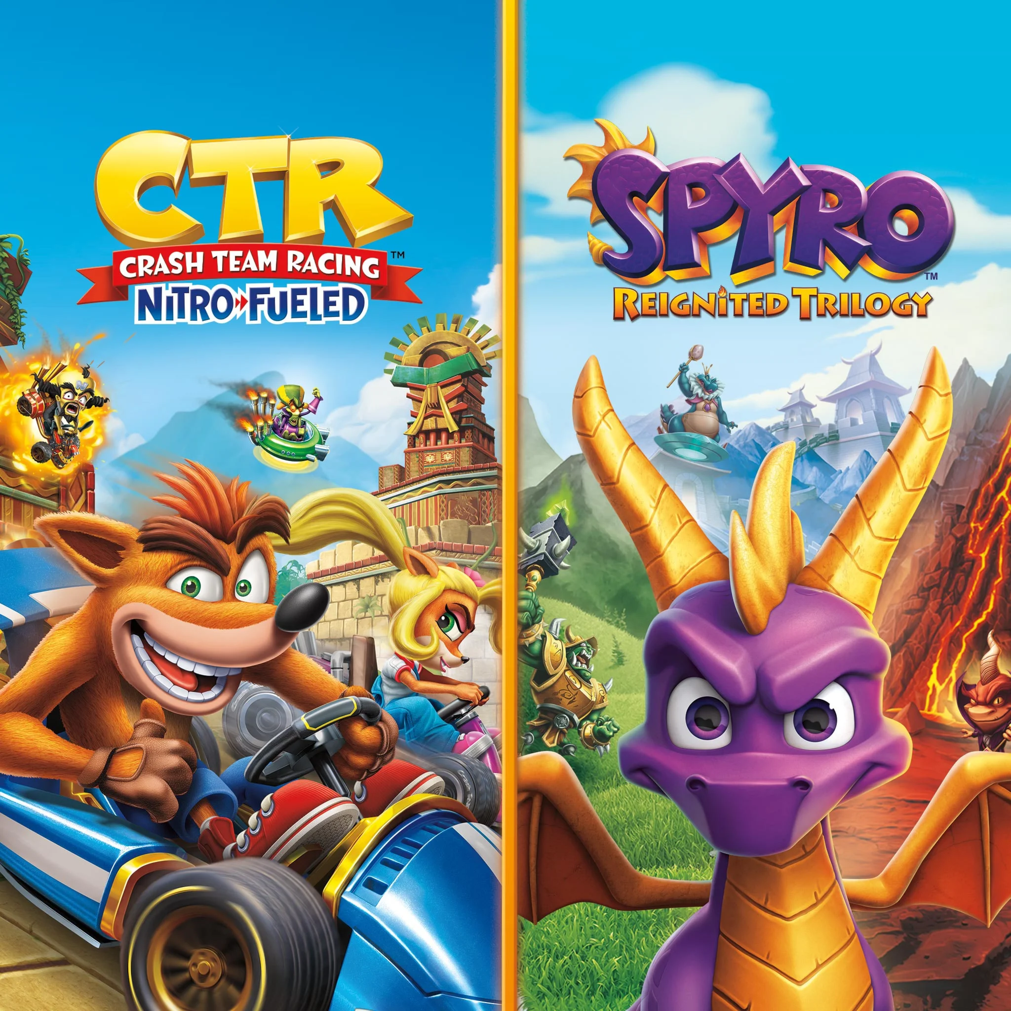 Набор Crash™ Team Racing Nitro-Fueled + Spyro™PS4ПСН