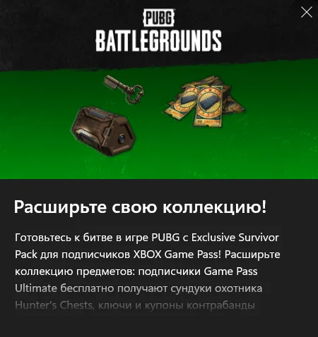 PUBG Эксклюзивный набор Выжившего №3 xbox