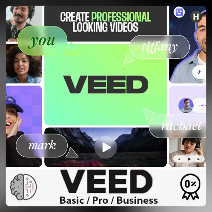 🤖 ⭐ VEED 🔥 ПРОДЛЕНИЕ/ПОДПИСКА 1-12 МЕСЯЦ ⭐