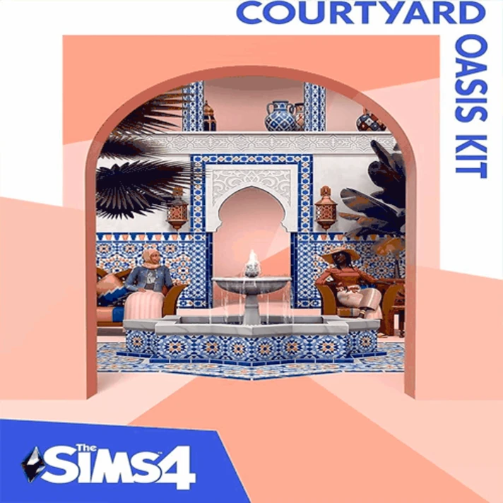 ⚫️ The Sims 4 Courtyard Oasis Kit❗DLC❗PC Epic Games EGS