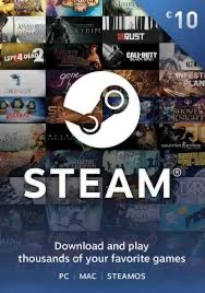 STEAM WALLET 10€ ЕВРО GIFT CARD  | + ПОДАРОК 