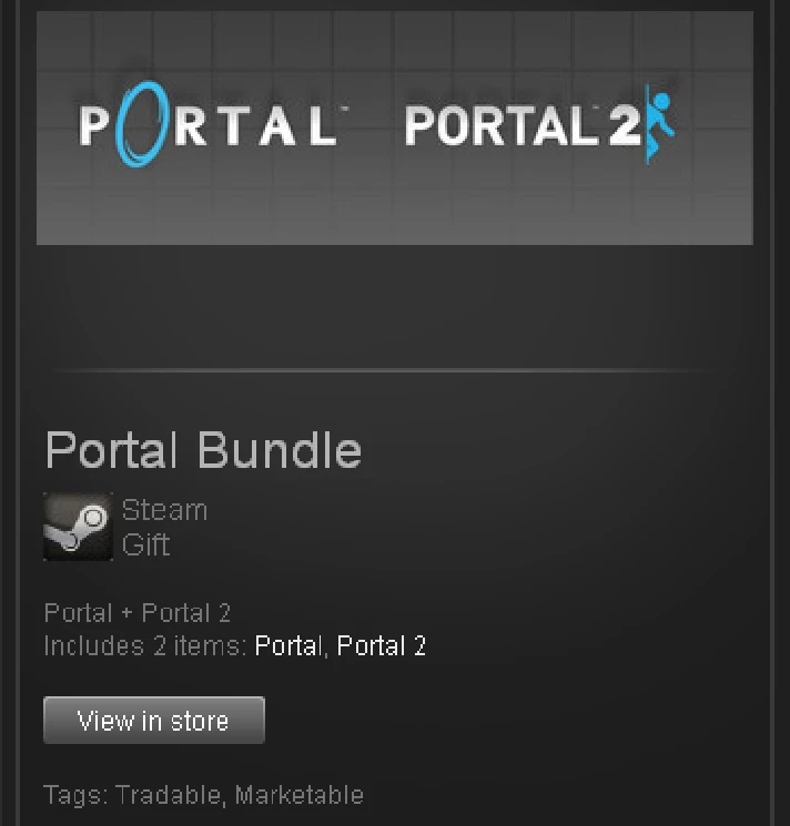 Portal Bundle - STEAM Gift - Region Free / ROW / GLOBAL