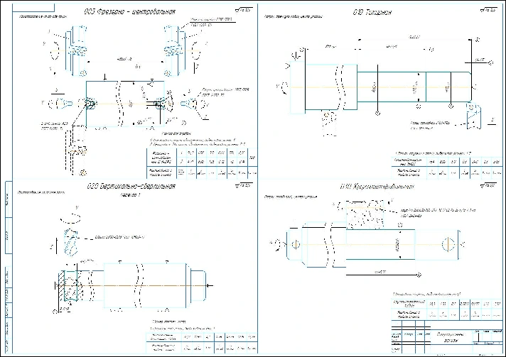 Lead screw. Drawings and technological process