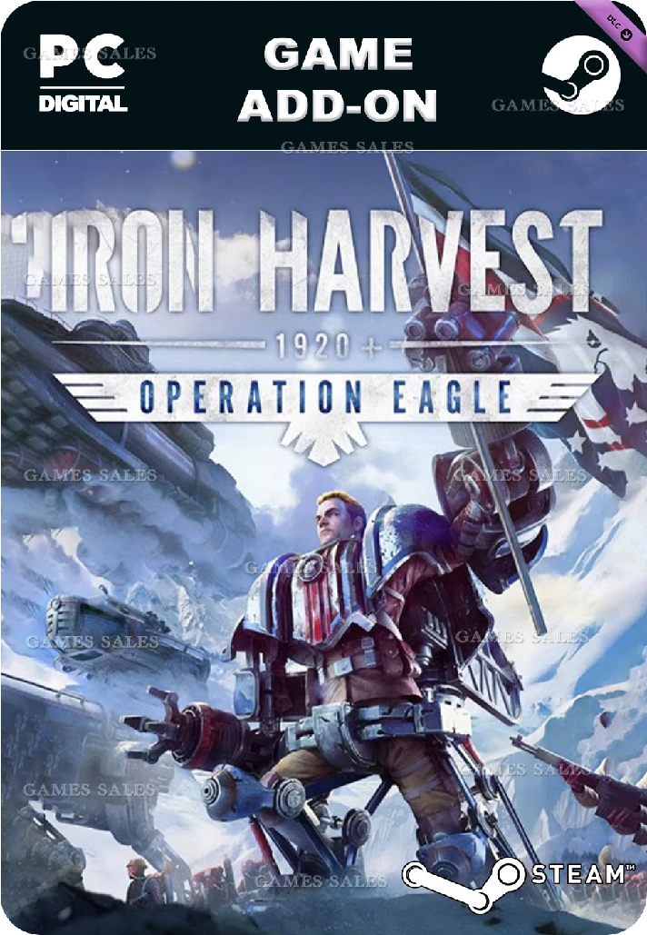 ✅💙IRON HARVEST: - OPERATION EAGLE DLC💙STEAM GIFT🤖