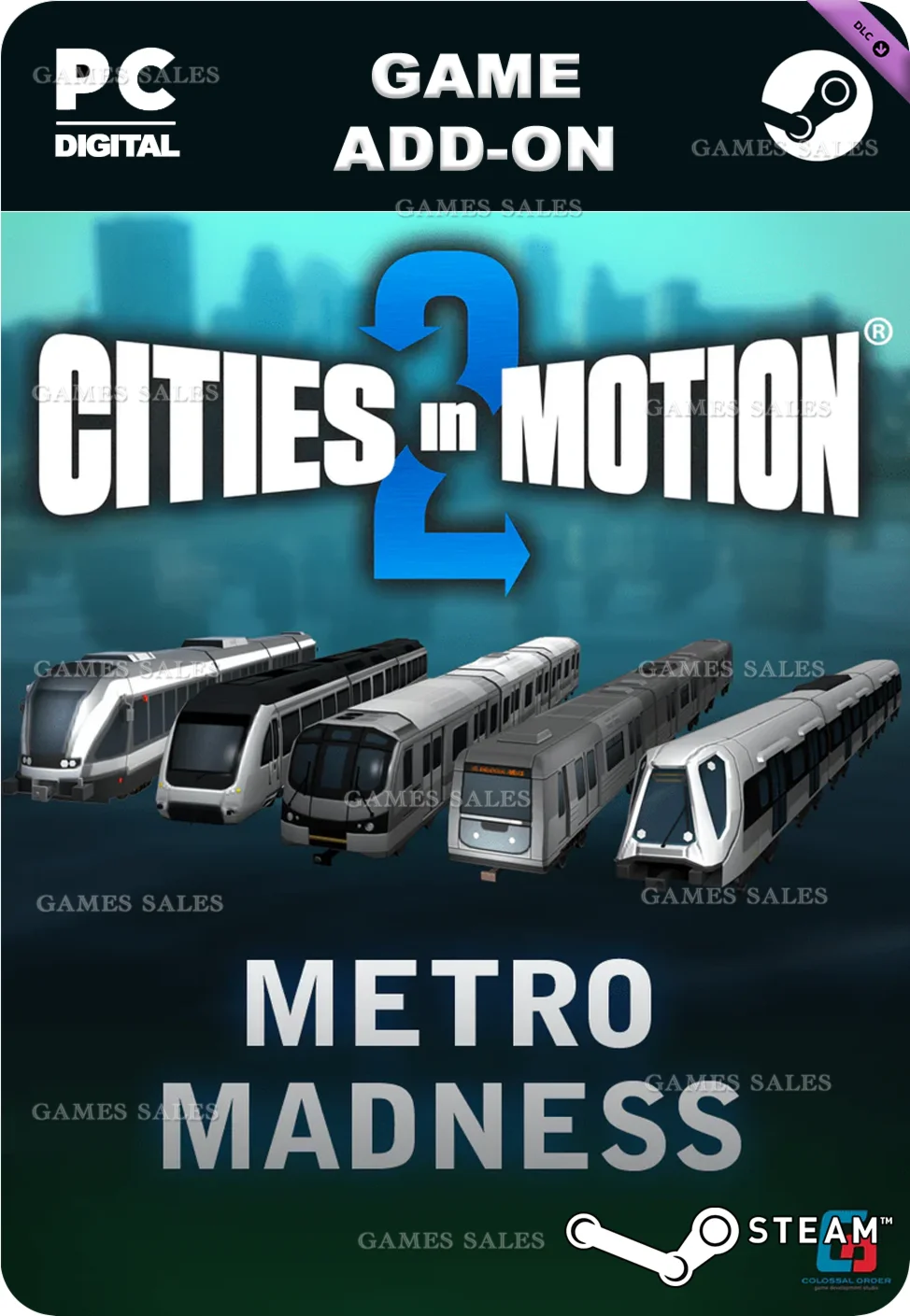 CITIES IN MOTION 2: METRO MADNESSSTEAM GIFT????АВТО