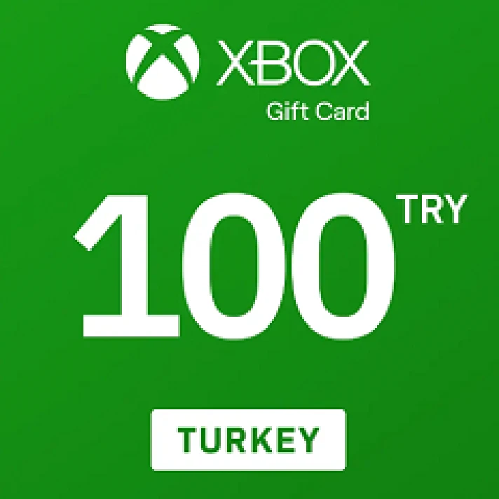 XBOX LIVE GIFT CARD 25-50-100-300 TRY ✅(TURKEY) KEY🔑