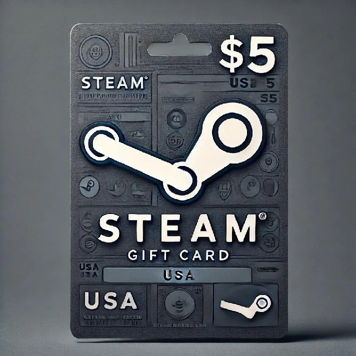 STEAM 5$ GİFT CARD WALLET (USA) GİFT CODE USD