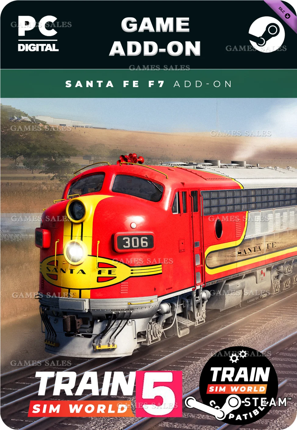 TRAIN SIM WORLD® 5: SANTA FE F7 ADD-ONSTEAM GIFT????