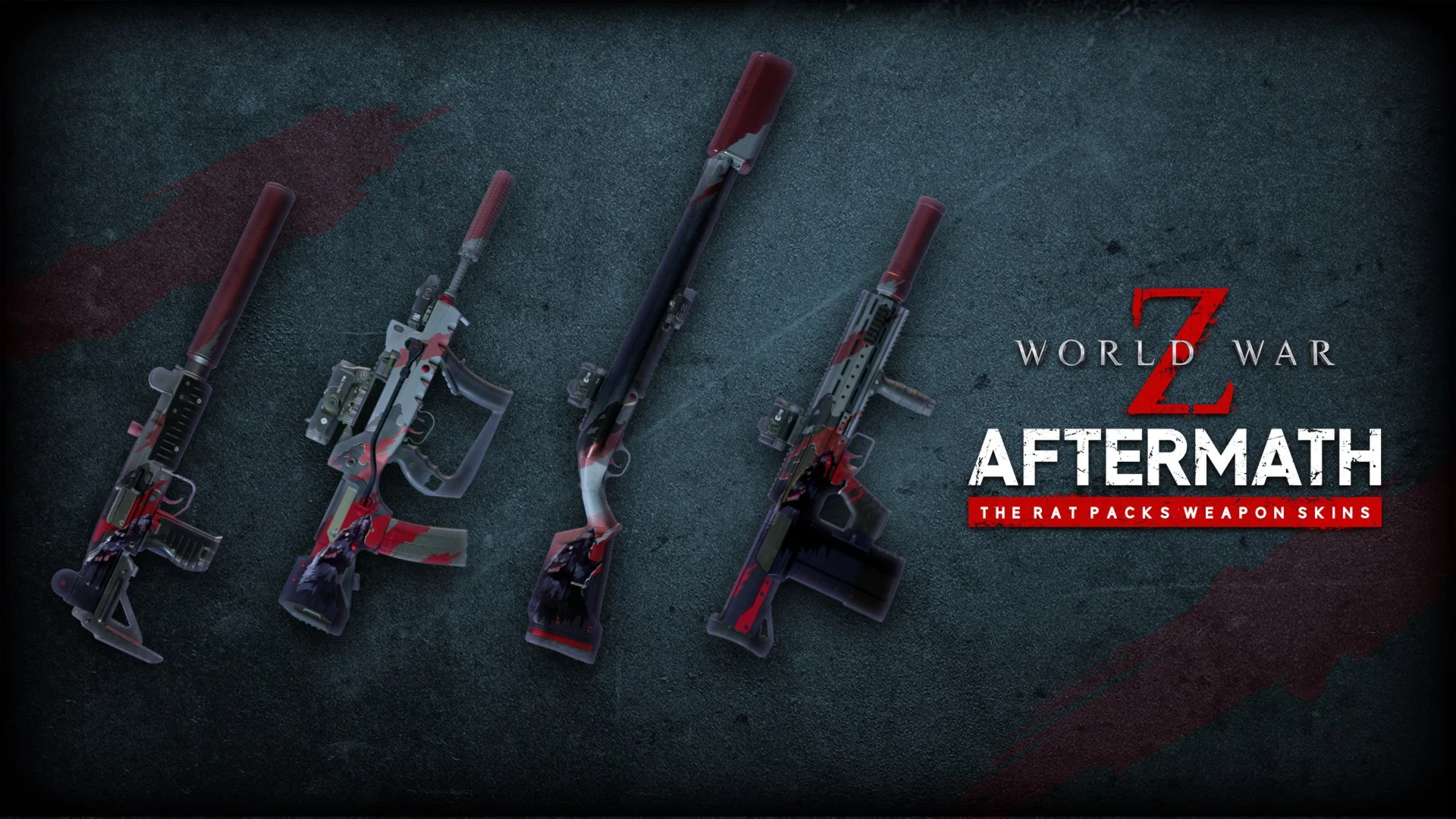 World War Z Aftermath  The Rat Packs Weapon Skins Bundl