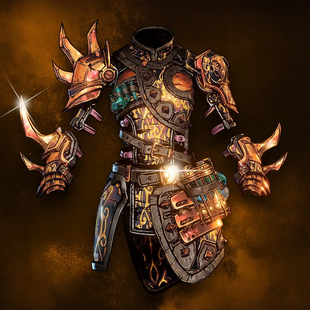 Tiny Tinas Wonderlands Golden Hero Armor Pack