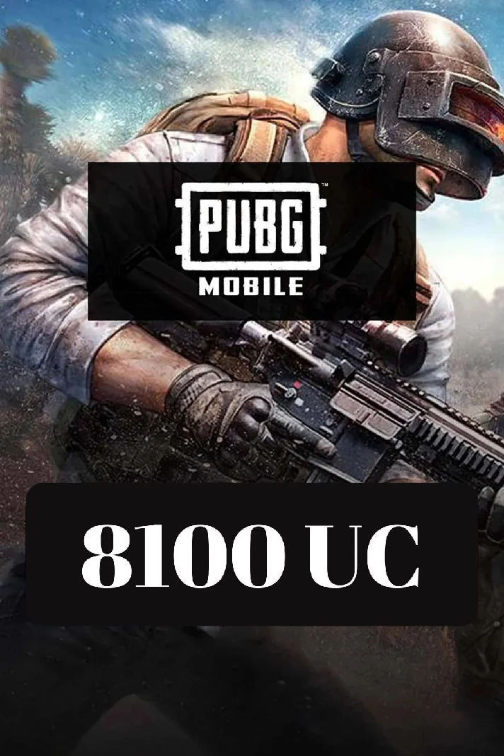 PUBG MOBİLE 8100 UC GLOBAL PİN 24/7 BOT DELİVERY