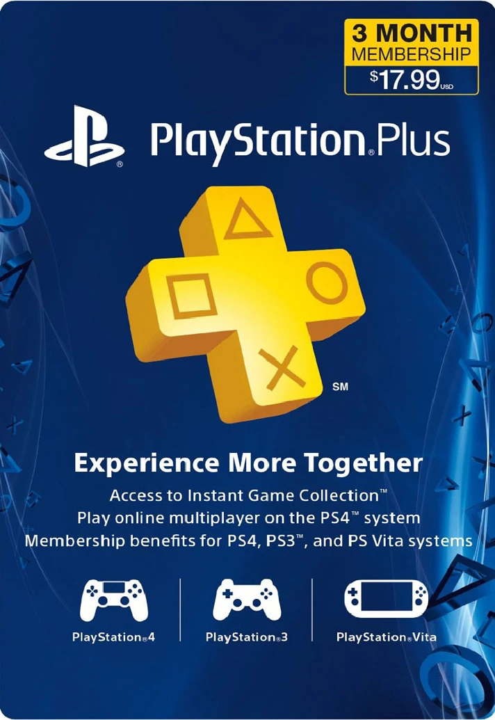 PLAYSTATION PLUS (PSN PLUS) | 3 MONTHS (USA) + Discount