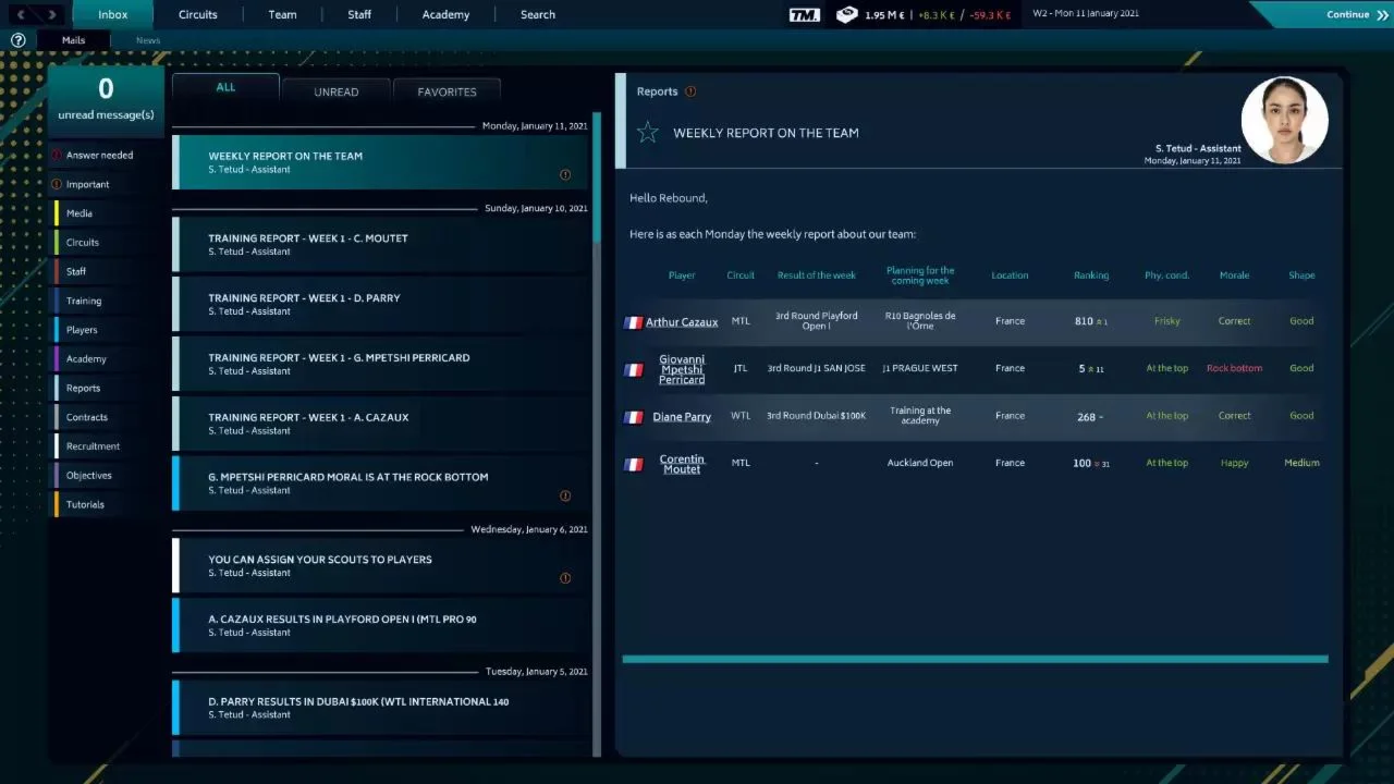 Tennis Manager 2021  КЛЮЧ STEAM РФ+СНГ