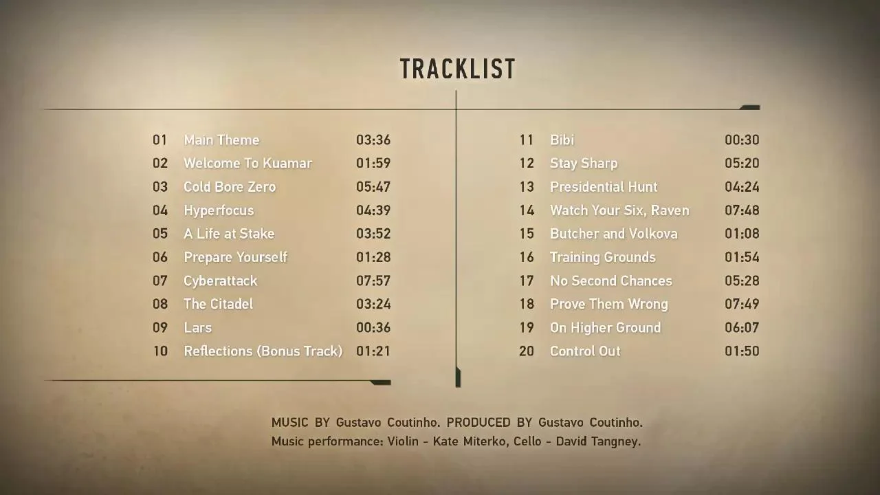 DLC Sniper Ghost Warrior Contracts 2 Soundtrack КЛЮЧ