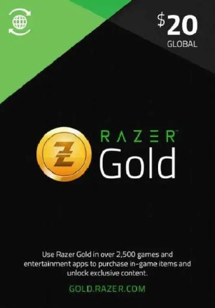 🪙Razer Gold 20$ PIN (Global)📟