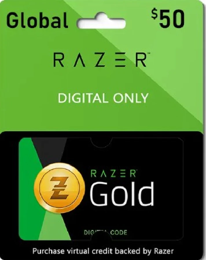 🪙Razer Gold 50$ PIN (Global)📟