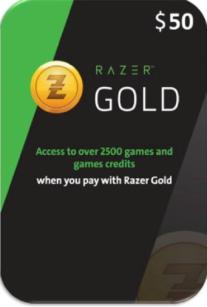 🪙Razer Gold 50$ PIN (Global)📟