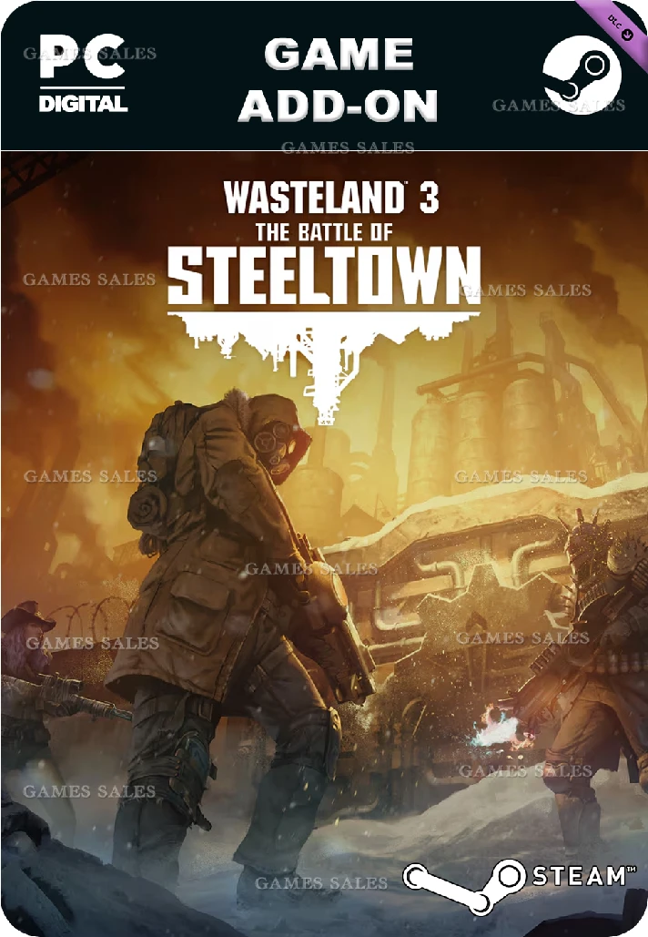 ✅💙WASTELAND 3: THE BATTLE OF STEELTOWN💙STEAM GIFT🤖