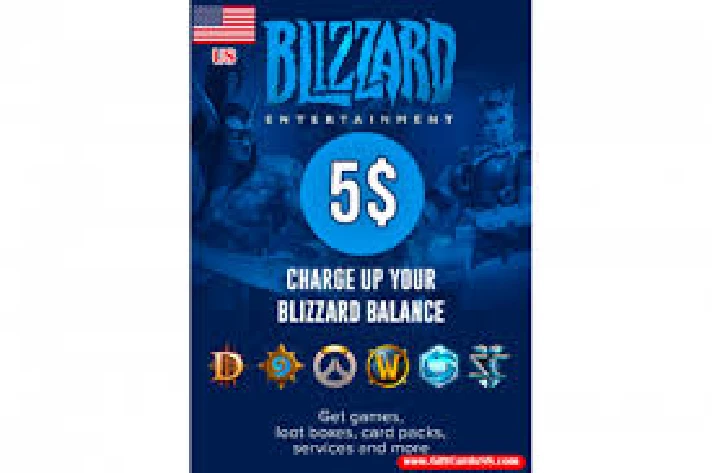 BLİZZARD 5 USD (USA) GİFT CARD BATTLE.NET