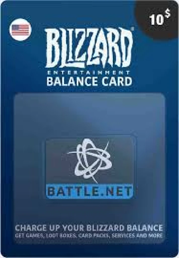 BLİZZARD 10 USD (USA) GİFT CARD BATTLE.NET