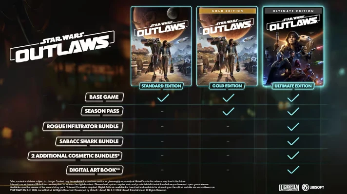 ✅Star Wars Outlaws\Gold Edition\Ultimate🔵UPLAY CONNECT