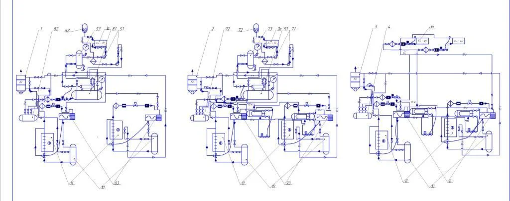 Схема холодильной установки