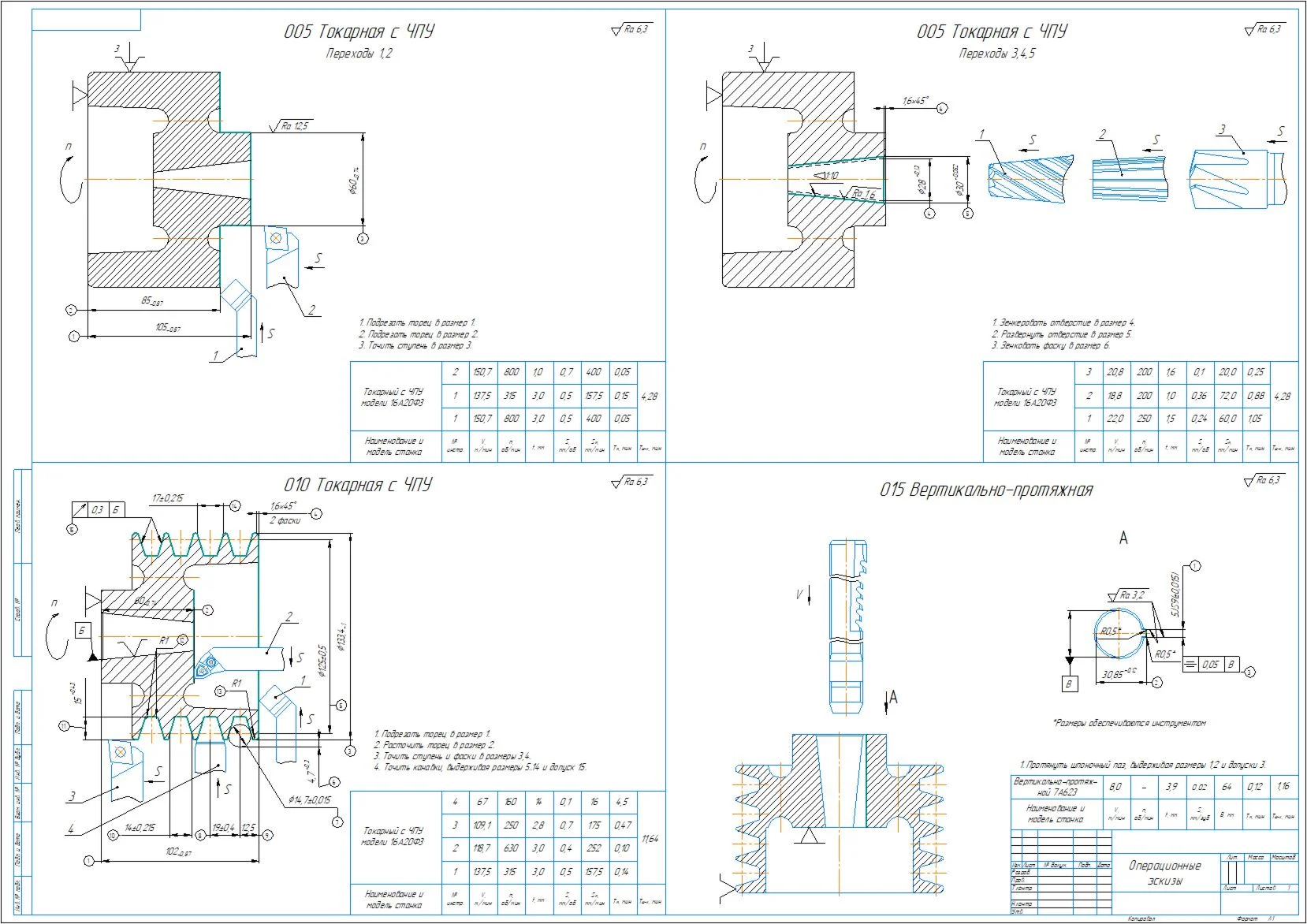 Operational sketches of the pulley detail in the compas