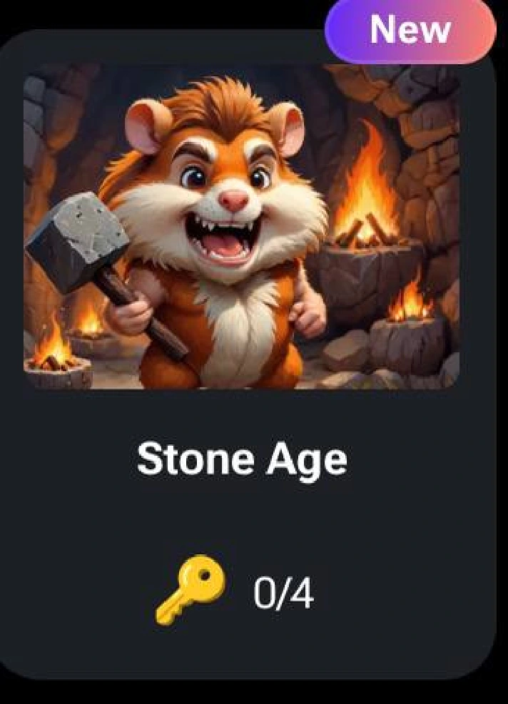 🐹 🔑 Stone Age | KEYS FOR CODES FOR HAMSTER KOMBAT