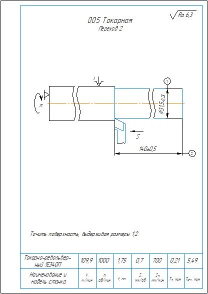 Sketches of machining parts of spring pin