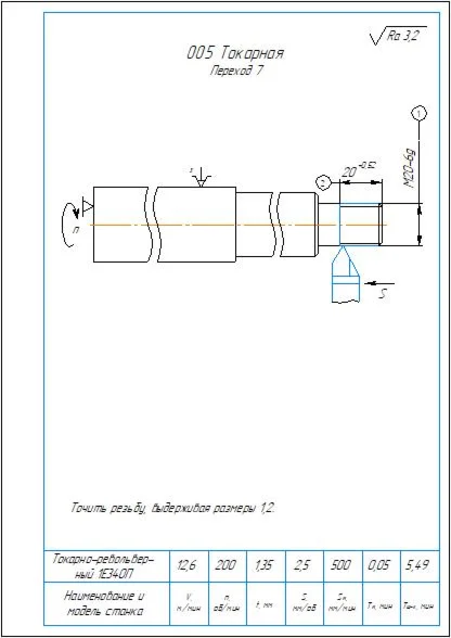 Sketches of machining parts of spring pin