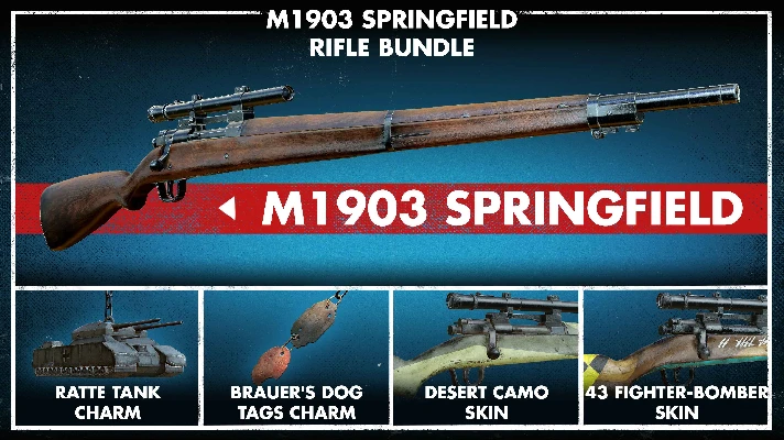 ✅💙ZOMBIE ARMY 4: M1903 SPRINGFIELD RIFLE BUNDLE💙STEAM