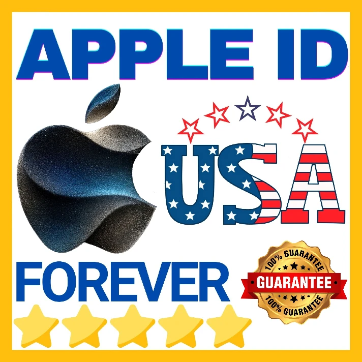 🟢 VIP APPLE ID AMERICAN (USA) FOREVER