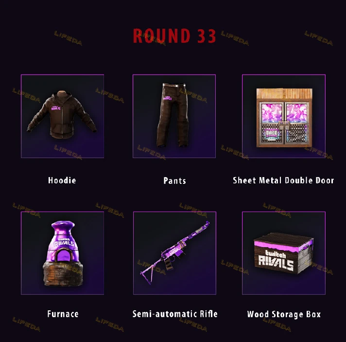 RUST✦TWITCH DROPS ✦Rounds 32+33+34+35+36+37✦69 SKINS+🎁