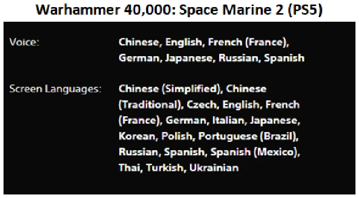 Warhammer 40000:Space Marine 2 PS5 P2 Rent from 10 days