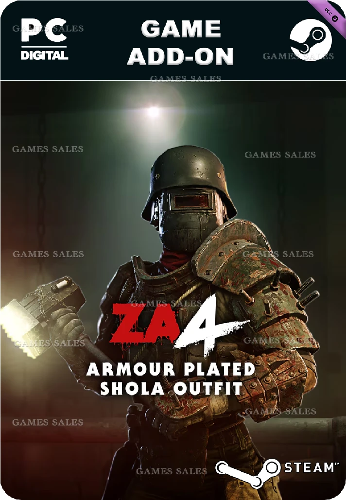 ✅💙ZOMBIE ARMY 4: ARMOUR PLATED SHOLA OUTFIT💙STEAM